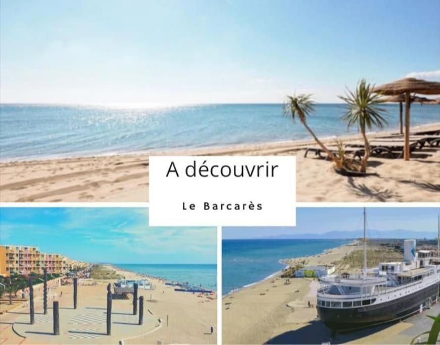 Superbe Studio Renove Avec Piscine Et Vue Marina Le Barcarès Eksteriør billede