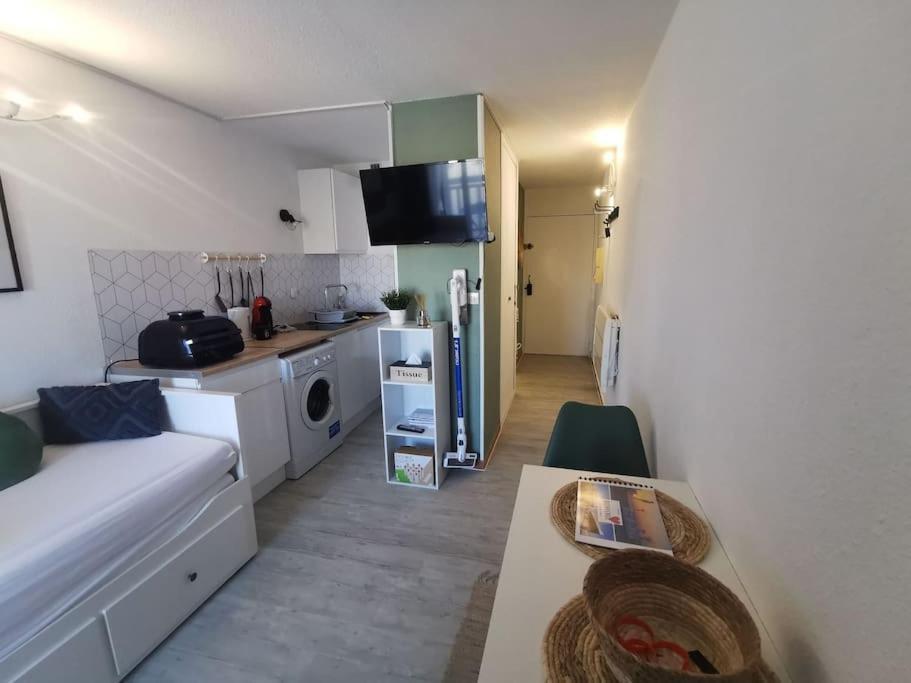Superbe Studio Renove Avec Piscine Et Vue Marina Le Barcarès Eksteriør billede