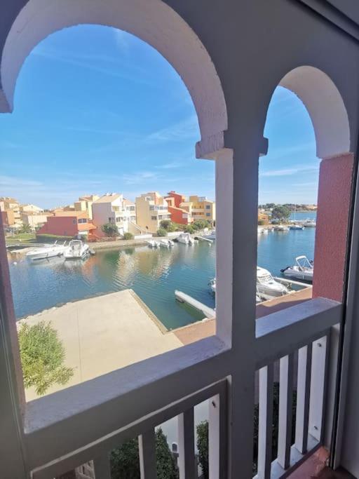 Superbe Studio Renove Avec Piscine Et Vue Marina Le Barcarès Eksteriør billede